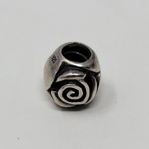 Pandora 925 Sterling Silver Abstract Rose Swirl ALE Charm Bead 790162‎